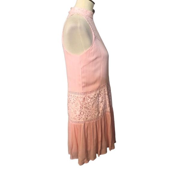 Gianni Bini Blush Pink Halter Strapless Lace Overlay Dress - Size XS - Picture 4 of 14